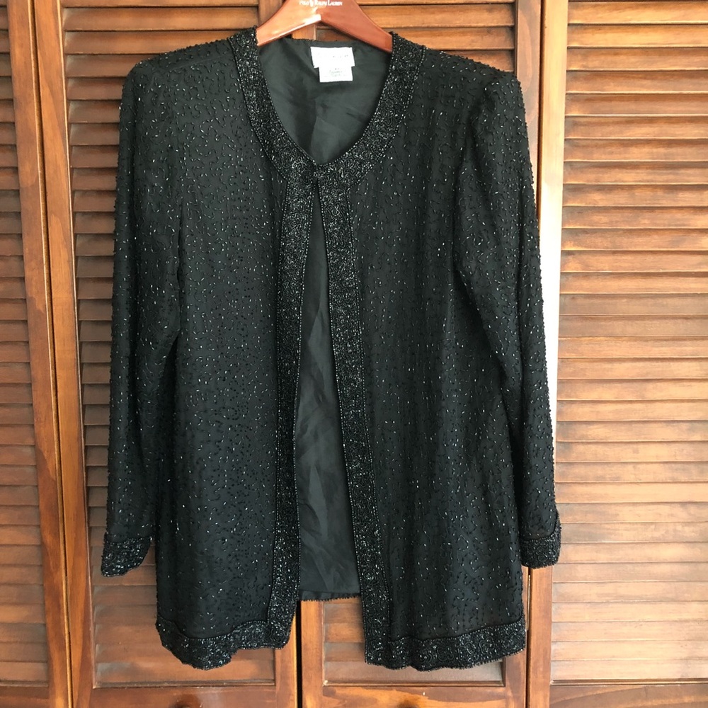 LAST CHANCE Stunning Vintage Beaded Long Top - Picture 3 of 8